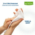thumbnail image 4 of Medline Remedy Clinical 3-in-1 Barrier Cream Cloth Adult Wet Wipes, Vanilla Scent, 8 x 8in, 4 of 6