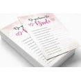 thumbnail image 3 of Inkdotpot Cartes d'Activité de Jeu de Fête de Mariage "Watercolor Splash Who Know The Bride Best" Lot de 50, 3 of 7