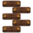 thumbnail image 4 of 5pcs Stairs Mats Maple Leaf Plank Pattern Anti-slip Stairs Protection Cover Rug, 4 of 10
