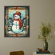 thumbnail image 4 of Pintura 5D DIY Vitral Redondo Completo AB Diamante Muñeco de Nieve 45x55cm, 4 of 9