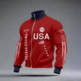 thumbnail image 2 of Dwelliawo Full Zip 250 Anniversary Usa Sweatshirt Men American Flag Usa Flag Patriotic Graphic 2026 Usa Flag American Sweatshirt Fashion Casual Clothes Sweatshirts Red L, 2 of 3