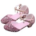 thumbnail image 2 of 2-12T Girls Mary Jane Sequins Shoes Princess Girls Rhinestone Shoes Dress Up Party Sandals Latin Tango Dance Shoes, 2 of 6