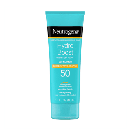 Neutrogena Hydro Boost Gel Moisturizing Sunscreen Lotion, SPF 50, 3 fl. (Best Body Lotion With Spf 2019)