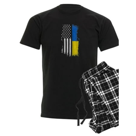 

CafePress - Ukrainian American Flag Pride Ukraine Usa Pajamas - Men s Dark Pajamas