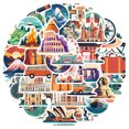 thumbnail image 2 of Stickers Collection Cartoon Travel, 65 unidades, vinilo impermeable, 2 of 2