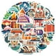 thumbnail image 2 of Stickers Collection Cartoon Travel, 65 unidades, vinilo impermeable, 2 of 2