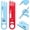 Red + Blue, variant on 4 in 1 Sewing Machine Needle Threader, Seam Ripper w/Magnifier & Scale for Tailors, and Sewing Lover