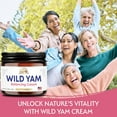 thumbnail image 3 of Wild Yam Cream Organic, Moisturizing Body Cream for Women, Plant-Based Skincare Cream, 3.5 oz (100 g), 3 of 8