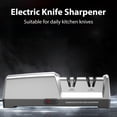 thumbnail image 2 of BIMZUC 2-Stage Electric Knife Sharpener 20-Degree Straight Edge with Diamond Abrasives for Kitchen Knife Sharpening and Polishing Tool (US Plug 110V, Black), 2 of 9