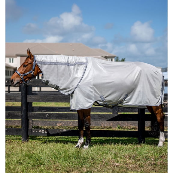 HORSEWARE IRELAND Amigo Bug Rug Plus Sheet, Color: Silver/Titanium Grey and Silver, Size: 72