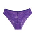 thumbnail image 2 of Lunuaoe Women's Sexy Full Lace Panties, Solid Color Hip Covering Briefs, Sheer Floral Breathable Underwear, 2 of 6