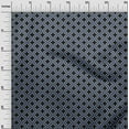 thumbnail image 2 of oneOone Cotton Silk Grayish Blue Fabric Flower Artistic Dress Material Fabric Print Fabric By The Yard 42 Inch Wide, 2 of 4