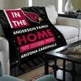thumbnail image 3 of Personalized NFL Official Blanket– Custom NFL 50x60 Mink Throw. Adult, Teen, Tween, Unisex. Walmart Custom. Rectangle Weighs., 3 of 6