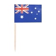 thumbnail image 2 of MTBLYS 100 Toothpick Flags Wooden Food Picks Paper Flag Labels Multicolor 100-Piece Cake Snack Drink Decor Independence Day Party Use, 2 of 6