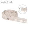 thumbnail image 2 of Uxcell Lace Ribbon 10 Yards 0.79 Inch Cotton Lace Trim for Craft,Gift Wrappers,Headbands,Beige Style 6, 2 of 5