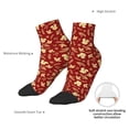 thumbnail image 4 of Uemuo Golden Squirrels Holiday Printed Crew Socks, Moisture-Wicking Socks, Athletic Socks for Men Breathable Cushion Socks Casual Sport Socks for Running Traveling, 4 of 6
