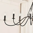 thumbnail image 6 of 8 Light Linear Chandelier In Homestead Style-18 Inches Tall And 20 Inches Wide-Textured Black Finish    -Traditional Installation Kichler Lighting, 6 of 8