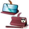thumbnail image 2 of For Xiaomi Redmi Note 14 4G (164.84x78.15x8.16mm) Case RFID Blocking Zipper Pocket Leather Wallet Ph, 2 of 5
