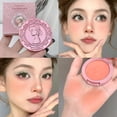 thumbnail image 1 of Rosy Embossed Blush Fine Powder Long wearing Vintage Blush Velvety Matte Low Saturation Smooth Matte Blush Perfect For Daily Makeup, 1 of 8