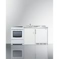 thumbnail image 4 of All-in-one combination kitchenette with refrigerator-freezer, sink, storage cabinet, and smooth-top range, 4 of 5