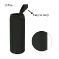 thumbnail image 3 of Uxcell 500ml Neoprene Carrier Glass Bottle Sleeve Water Bottle Sleeve Black 2 Pack, 3 of 5
