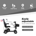 thumbnail image 6 of SYNGAR Mobility Scooters for Seniors with UBS Port & 2 Cup Holders, 4 Wheels Foldable Electric Scooters for Seniors with 300W Motor, 16 Miles Range, Storage Basket, Easy Assembly, Gray, 6 of 12