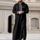 thumbnail image 1 of Ceisia Men's Oversize Hooded Embroidered Muslim Robe With Zip Placket Gift, 1 of 9