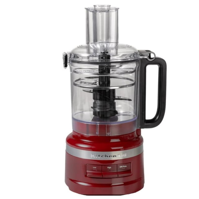 KitchenAid 7 Cup Food Processor Plus 3 speed Knead Chop Shred Slice Puree Gloss Cinnamon