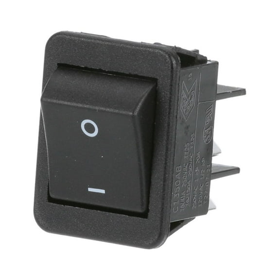 PRI-78-166S Switch, On/Off Black Rocker | Exact Fit Replacement for Prince Castle 78-166S | SHARPTEK.COM Parts - Made In USA | 180-Day Warranty