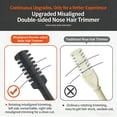 thumbnail image 6 of ONLYEOR 3PCS 2-in-1 Nose Hair Trimmer, Double Sided Nose Hair Cutter, Portable Nostril Hair Remover Tool, Portable 360° Rotating Manual Nose Hair Trimmer for Men and Women (A), 6 of 7