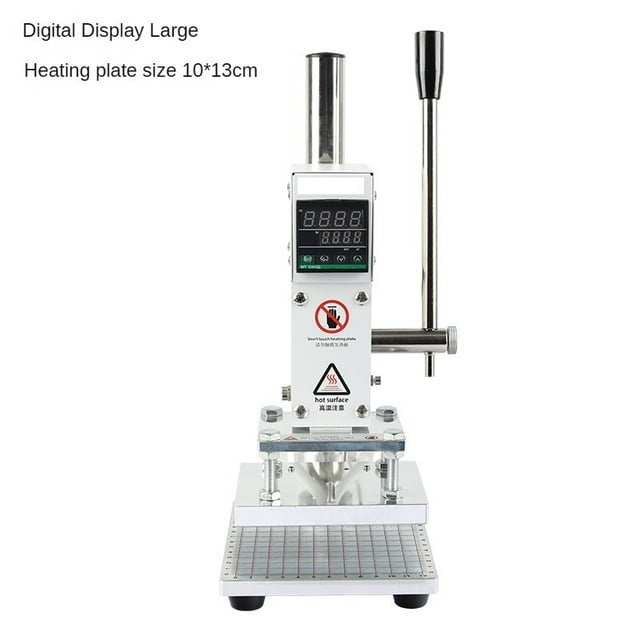 Digital Manual Hot Foil Stamping Machine Wood Leather Paper Marking Press Embossing Bronzing Machine ,Fast-Drying Ink with Crisp Output