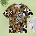thumbnail image 4 of Animal Print Patterns Women's T-Shirt Short Sleeve T Shirts Tops Tee Ladies Loose T, 4 of 6