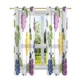 thumbnail image 7 of Yayeee Window Curtains Light Filtering 63"x42" Grommet Panel Pair Home Living Room Decor, Purple Yellow Green Grapes Pattern, 7 of 7