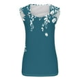 thumbnail image 4 of Tank Tops for Women Plus Size Sleeveless Loose Tank Top Sky Blue XL, 4 of 5