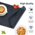 thumbnail image 6 of VCVCOO Placemats Set of 6 - Easy Clean Woven Vinyl Placemats for Dining Table, Indoor/Outdoor Place Mats, Washable PVC Table Mats, 6 of 12