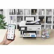 Canon MAXIFY GX6120 Wireless MegaTank Duplex All-in-One Inkjet Color Printer, White