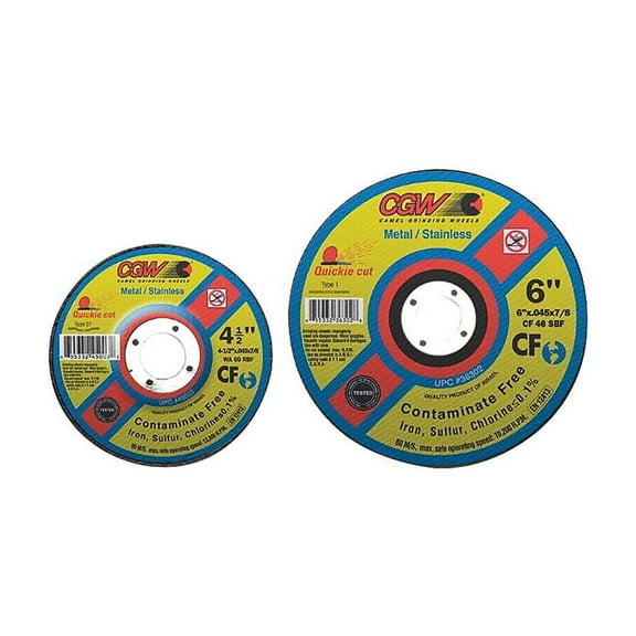 CGW Abrasives 421-35515 4-1-2X.045X7-8 T1 Wa36-T-Bf Cf Quickie Cut
