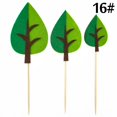 thumbnail image 2 of Coxeer Cake Topper Set Felt Plant Cute Cake Pick Cupcake Decoration Stick for Birthday, 2 of 10