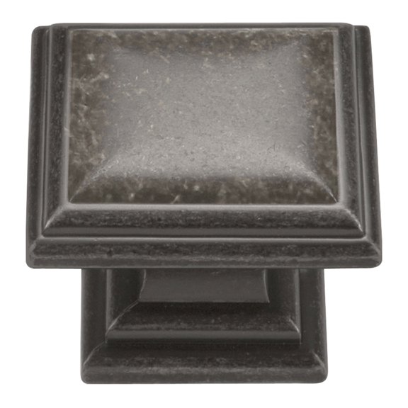 Belwith HH74639-BNV Black Nickel Vibed Somerset Square Knob - 1.32 in.