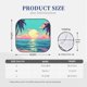 thumbnail image 3 of Balery Retro Palm Beach Sunset Parasol para parabrisas de coche de 2 piezas | Parasol plegable para parabrisas delantero de coche para la mayoría de sedanes-Small, 3 of 6