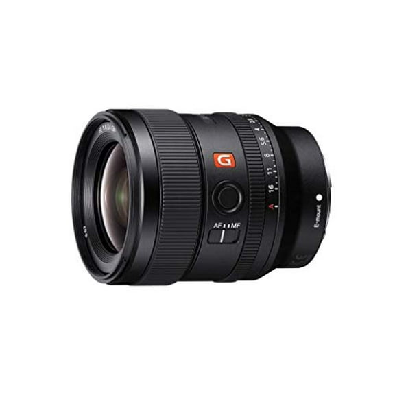Restored Sony E-mount FE 24mm F1.4 GM Full Frame Wide-angle Prime Lens (SEL24F14GM), Black (Refurbished)