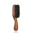 thumbnail image 1 of RAVEGO Cepillo de pelo para hombres - Cepillo de pelo liso hacia atrás - Cepillo de cerdas de jabalí para cabello fino y medio Cepillo de pelo de jabalí natural para peinar la barba, 1 of 5