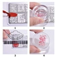 thumbnail image 4 of Juego de estampador y escurridor suave transparente, impresora de uñas de silicona, herramienta de arte de uñas con cubierta Adepaton CPB-DE-LYY506-3, 4 of 5