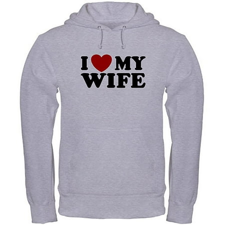 ^^cafepress Men's I Love My Wife Hoodie