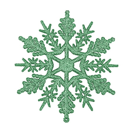

Dezsed 24pc Snowflake Christmas Decoration Christmas Tree Decorations Venue Program Pendant（7.5cm） Multicolour