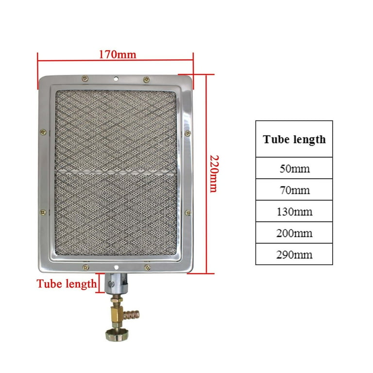 Ceramic infrared burner outlet