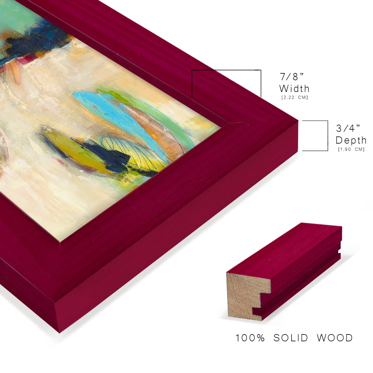 It All Adds Up - Framed Print w/glass - Cherry Red