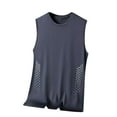 thumbnail image 3 of VBTAPA Big and Tall Tank Tops for Men Sleeveless Running Athletic Tee Gym Workout Shirts Quick Dry Undershirts Dark Gray XXXL, 3 of 4