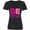 AB-Black, variant on Be Kind Logo in Pink and Purple Women's V-Neck T-Shirt