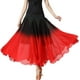 thumbnail image 3 of Falda de baile folclórico de práctica lírica de salón de gasa de Color degradado para mujer, 3 of 4